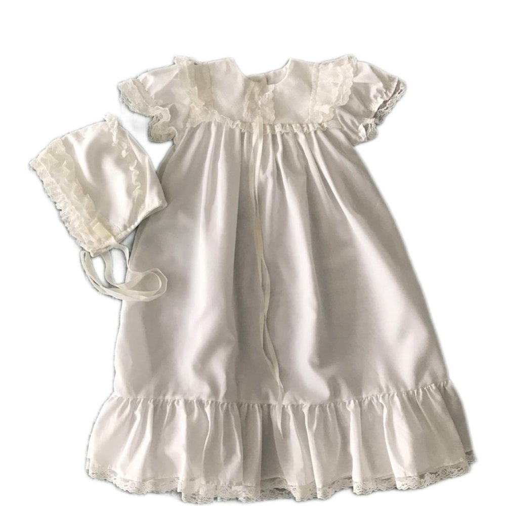 Vintage Baby Christening Baptism Dress
